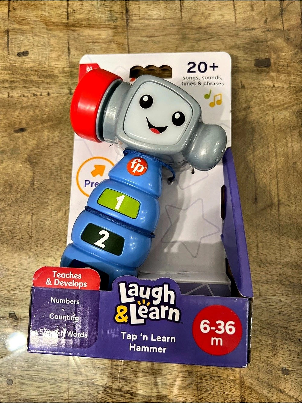 Fisher-Price Laugh & Learn Tap 'n Learn Hammer Learning Toy NWT